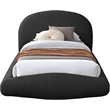 Meridian Furniture Genesis Black Teddy Fabric Twin Bed