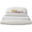 Meridian Furniture Genesis Cream Teddy Fabric Queen Bed