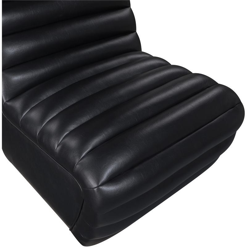 Meridian Furniture Vega Black Vegan Leather Accent Chair
