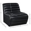 Meridian Furniture Vega Black Vegan Leather Accent Chair