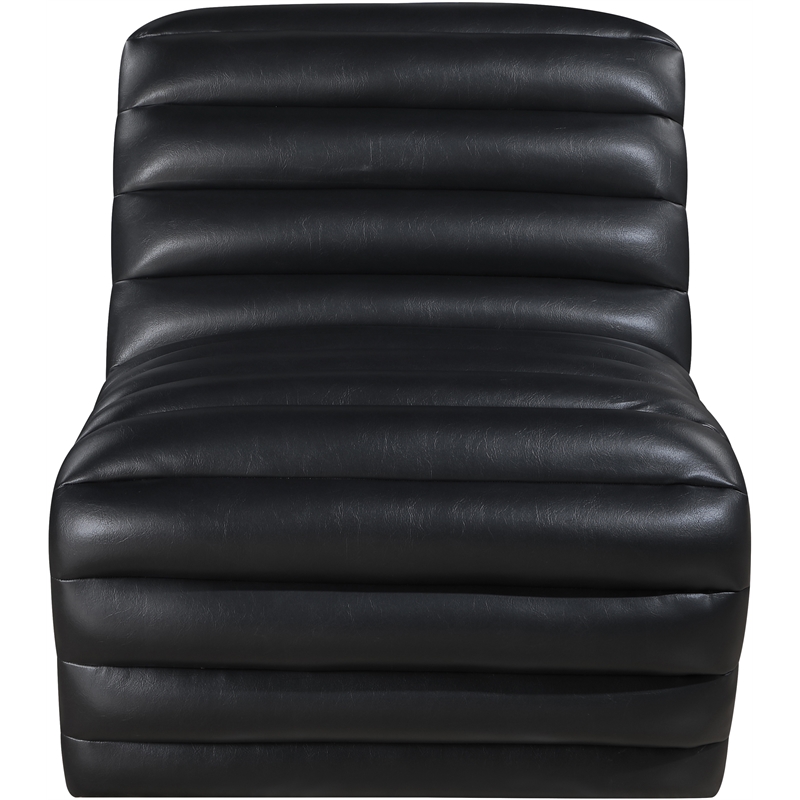 Meridian Furniture Vega Black Vegan Leather Accent Chair