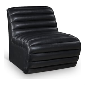 Meridian Furniture Vega Black Vegan Leather Accent Chair