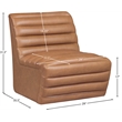 Meridian Furniture Vega Cognac Vegan Leather Accent Chair