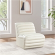Meridian Furniture Vega Cream Vegan Leather Accent Chair