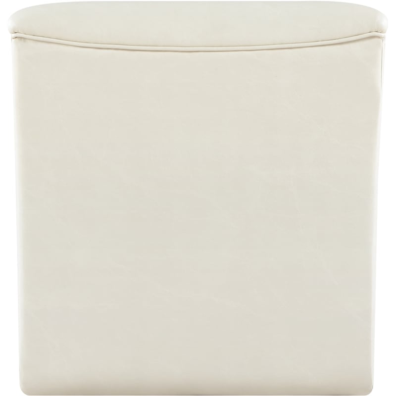 Meridian Furniture Vega Cream Vegan Leather Accent Chair