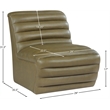 Meridian Furniture Vega Olive Vegan Leather Accent Chair