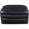Meridian Furniture Vega Black Vegan Leather Ottoman