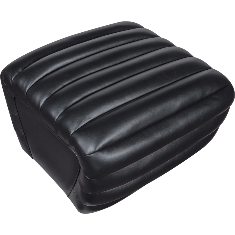 Meridian Furniture Vega Black Vegan Leather Ottoman