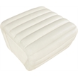 Meridian Furniture Vega Cream Vegan Leather Ottoman