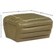 Meridian Furniture Vega Olive Vegan Leather Ottoman
