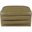 Meridian Furniture Vega Olive Vegan Leather Ottoman