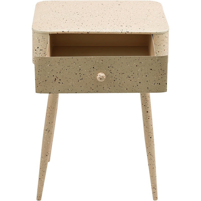 Meridian Furniture Rylan Beige Iron Night Stand