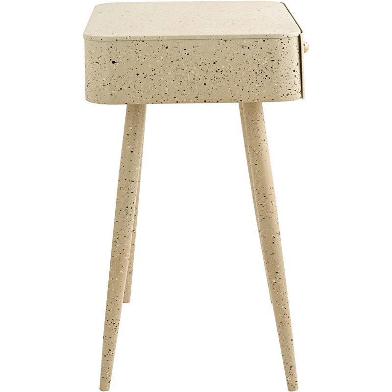 Meridian Furniture Rylan Beige Iron Night Stand