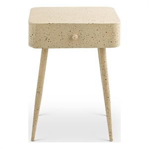 Meridian Furniture Rylan Beige Iron Night Stand