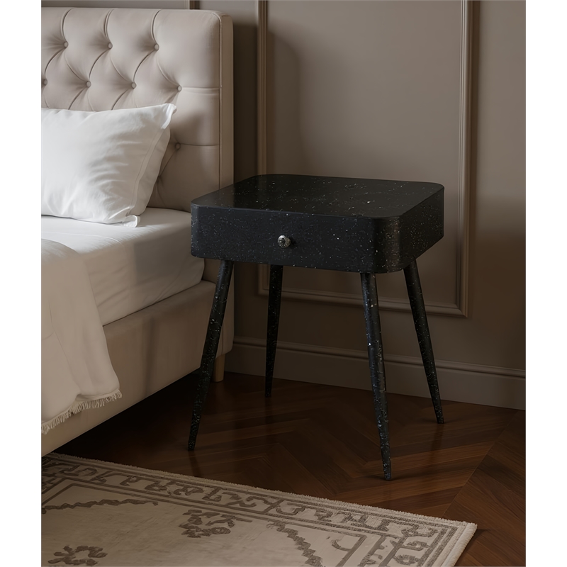 Meridian Furniture Rylan Black Iron Night Stand