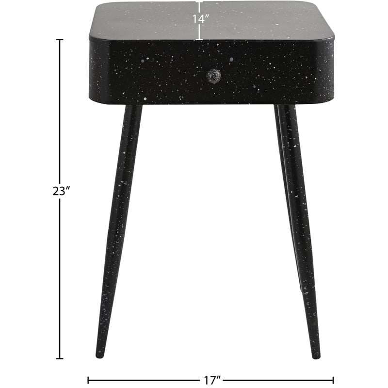 Meridian Furniture Rylan Black Iron Night Stand