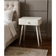 Meridian Furniture Rylan White Iron Night Stand