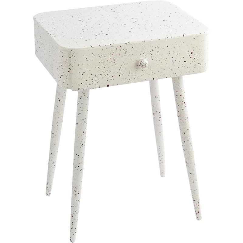 Meridian Furniture Rylan White Iron Night Stand