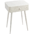 Meridian Furniture Rylan White Iron Night Stand