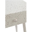 Meridian Furniture Rylan White Iron Night Stand