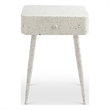Meridian Furniture Rylan White Iron Night Stand