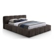 Meridian Furniture Carlin Brown Chenille Fabric Full Bed