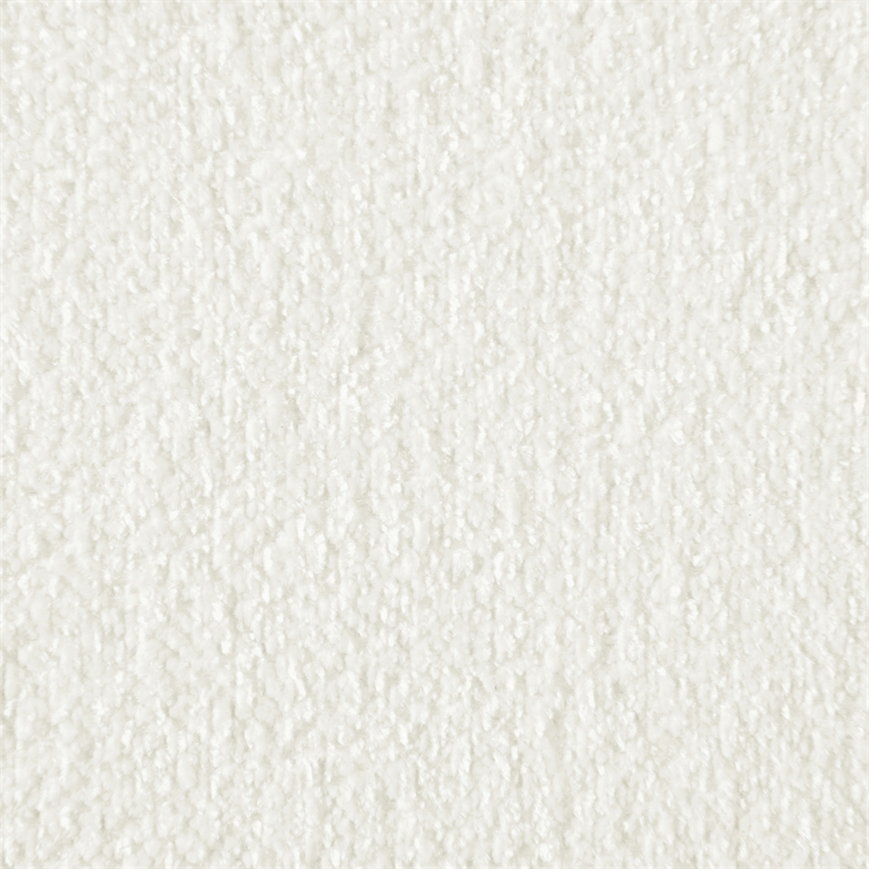 Meridian Furniture Carlin Cream Chenille Fabric Queen Bed