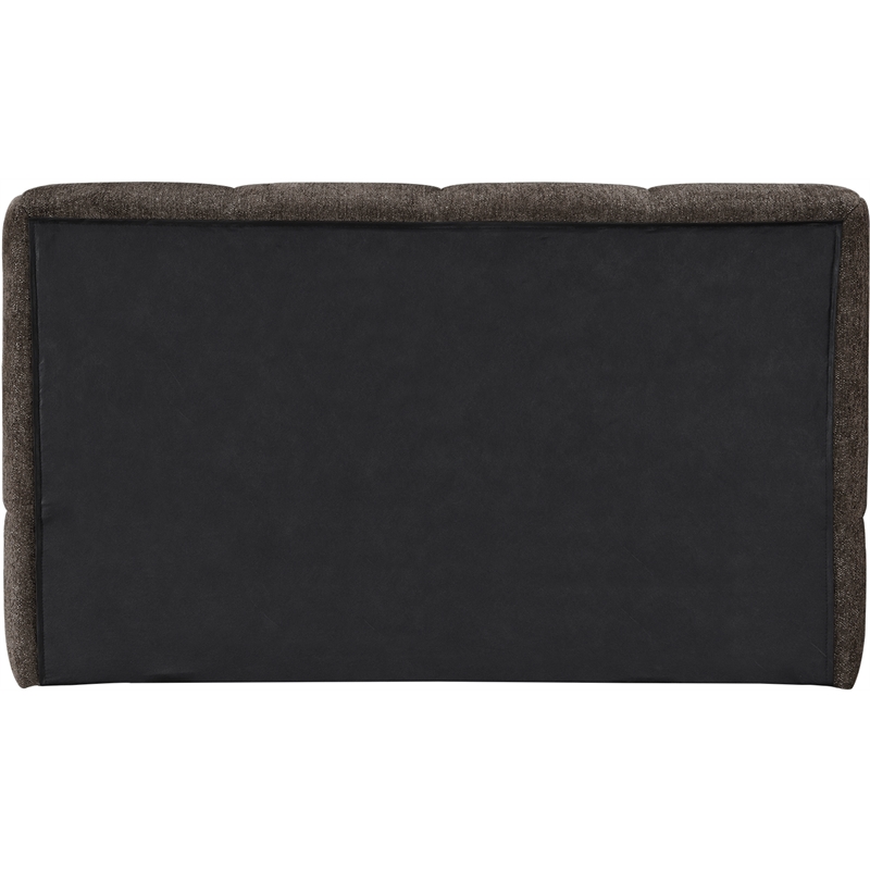 Meridian Furniture Carlin Brown Chenille Fabric Twin Bed