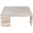Meridian Furniture Livorno Beige Genuine Marble Coffee Table