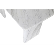 Meridian Furniture Livorno White Genuine Marble Coffee Table