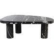 Meridian Furniture Messina Black Genuine Marble Coffee Table