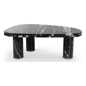Meridian Furniture Messina Black Genuine Marble Coffee Table