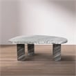 Meridian Furniture Messina Brown Genuine Marble Coffee Table