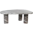 Meridian Furniture Messina Brown Genuine Marble Coffee Table