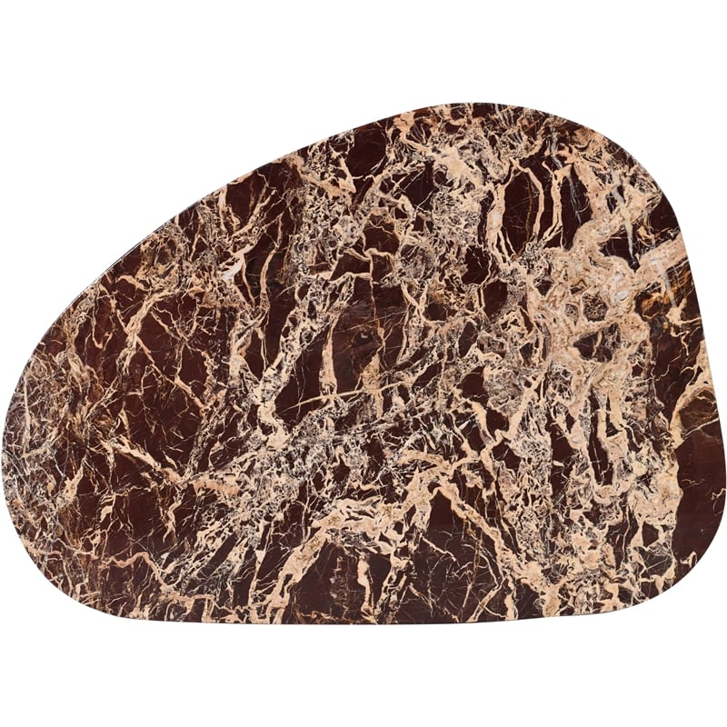 Meridian Furniture Messina Burgundy Genuine Marble Coffee Table