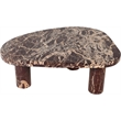 Meridian Furniture Messina Burgundy Genuine Marble Coffee Table