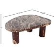 Meridian Furniture Messina Burgundy Genuine Marble Coffee Table