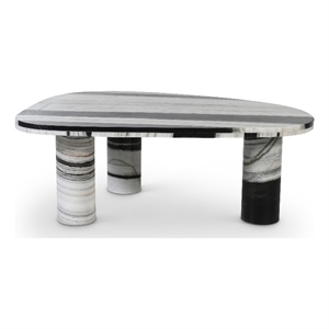 Meridian Furniture Messina Panda Genuine Marble Coffee Table
