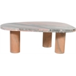 Meridian Furniture Messina Pink Genuine Marble Coffee Table