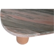 Meridian Furniture Messina Pink Genuine Marble Coffee Table