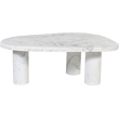 Meridian Furniture Messina White Genuine Marble Coffee Table
