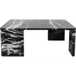 Meridian Furniture Livorno Black Genuine Marble Coffee Table