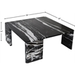 Meridian Furniture Livorno Black Genuine Marble Coffee Table