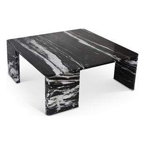 Meridian Furniture Livorno Black Genuine Marble Coffee Table