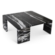 Meridian Furniture Livorno Black Genuine Marble Coffee Table