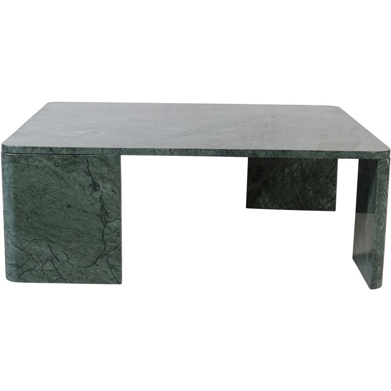 Meridian Furniture Livorno Green Genuine Marble Coffee Table