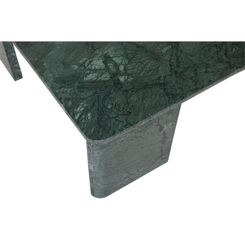 Meridian Furniture Livorno Green Genuine Marble Coffee Table