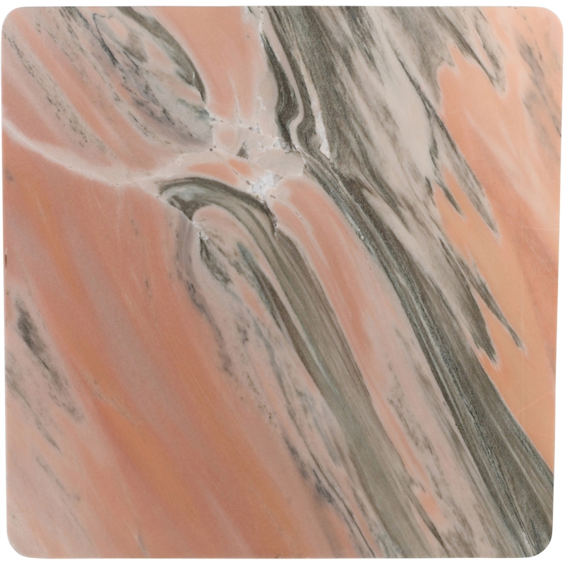 Meridian Furniture Livorno Pink Genuine Marble Coffee Table