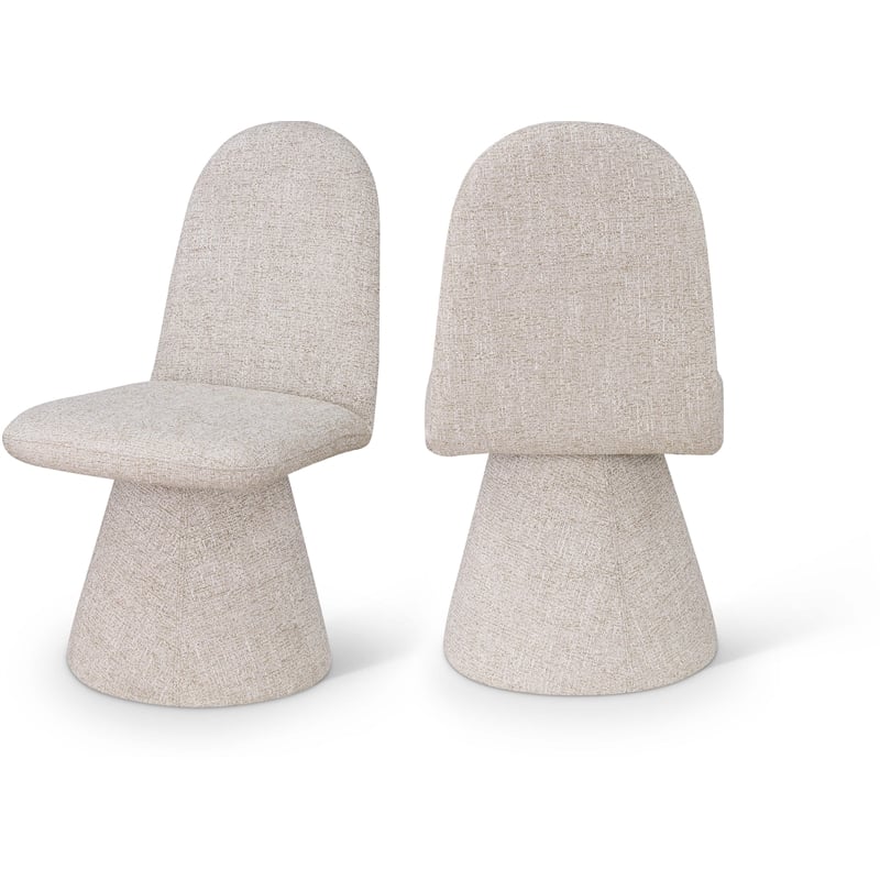 Meridian Furniture Renuar Beige Fabric Dining Chair (Set of 2)