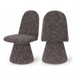 Meridian Furniture Renuar Brown Fabric Dining Chair (Set of 2)